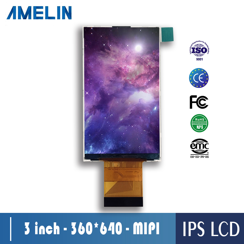 3寸 TFT LCD  360*640 液晶显示屏 MIPI接口 可定制开模