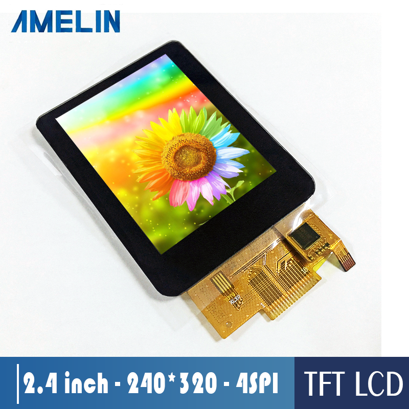 厂家直销 2.4寸TFT LCD 240*320 液晶显示屏 SPI带电容触摸可定制