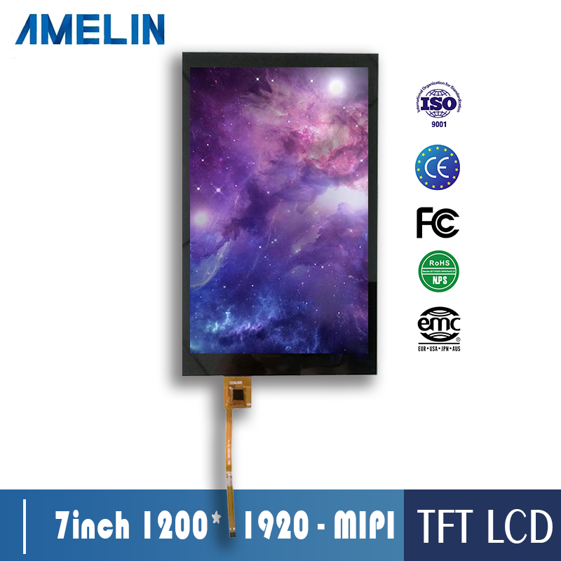 7 inch 1200*1920 touch panel  tft lcd screen with MIPI LCD Modules with CTP
