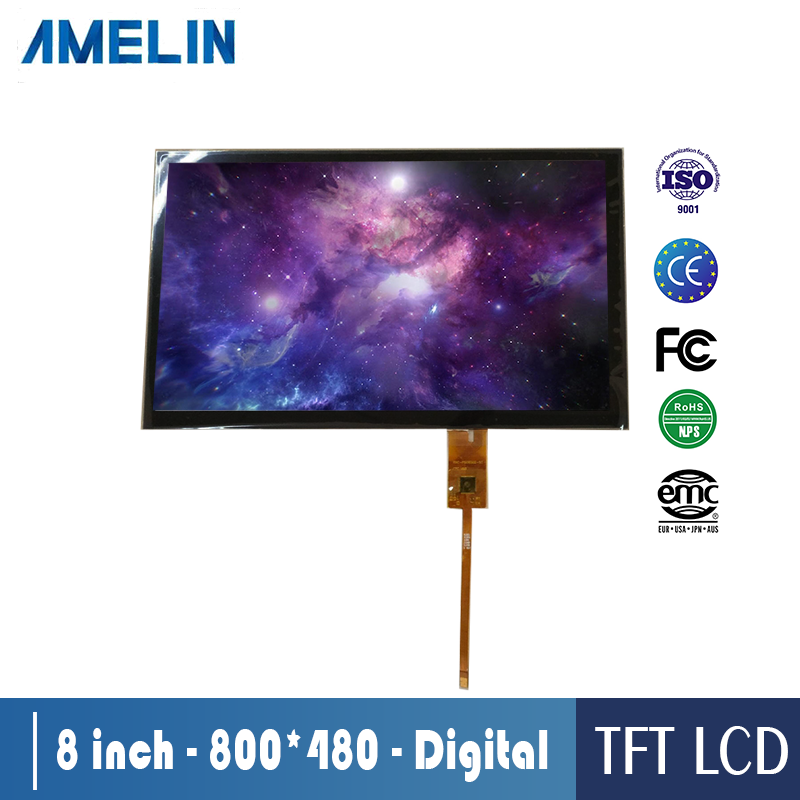 8 inch 800*480 TFT LCD module display screen with CTP touch panel
