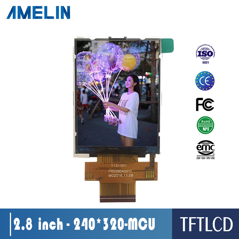 2.8 inch 240*320 new TFT LCD screen with MCU interface