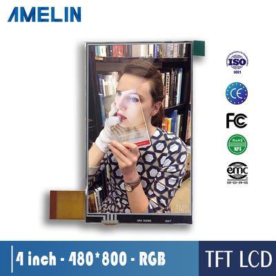 4.0 inch 480*800 RGB interface tft screen lcd module with RTP