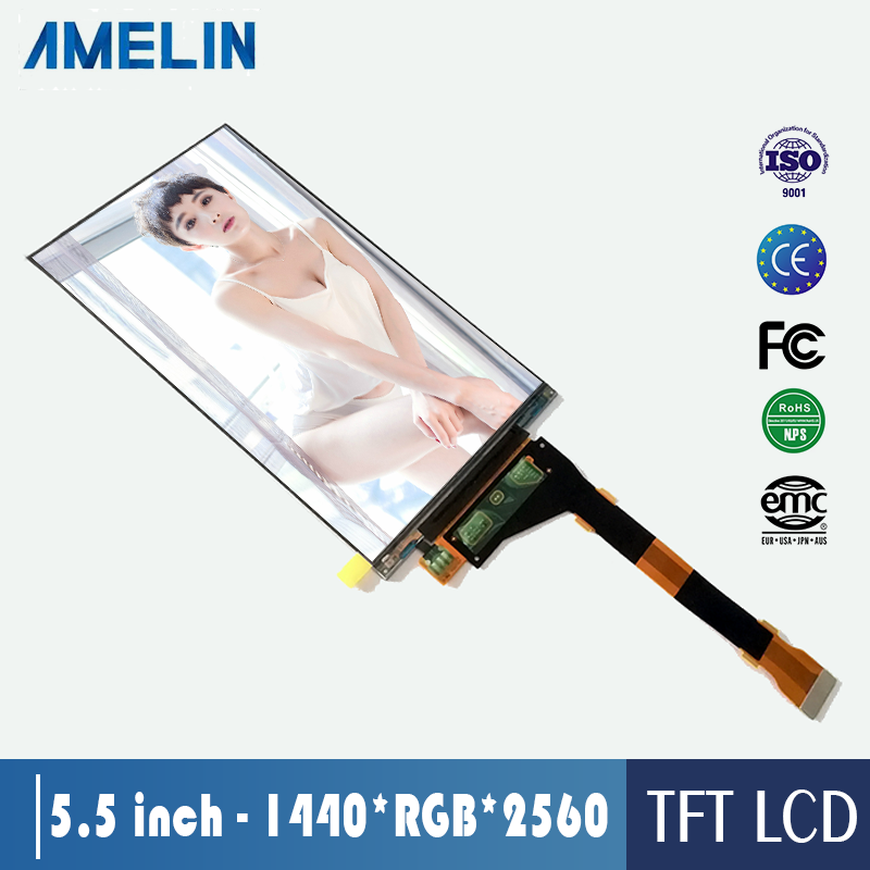 5.5 inch tft  lcd display 1440*2560 High Quality lcd screen super clear LCD module