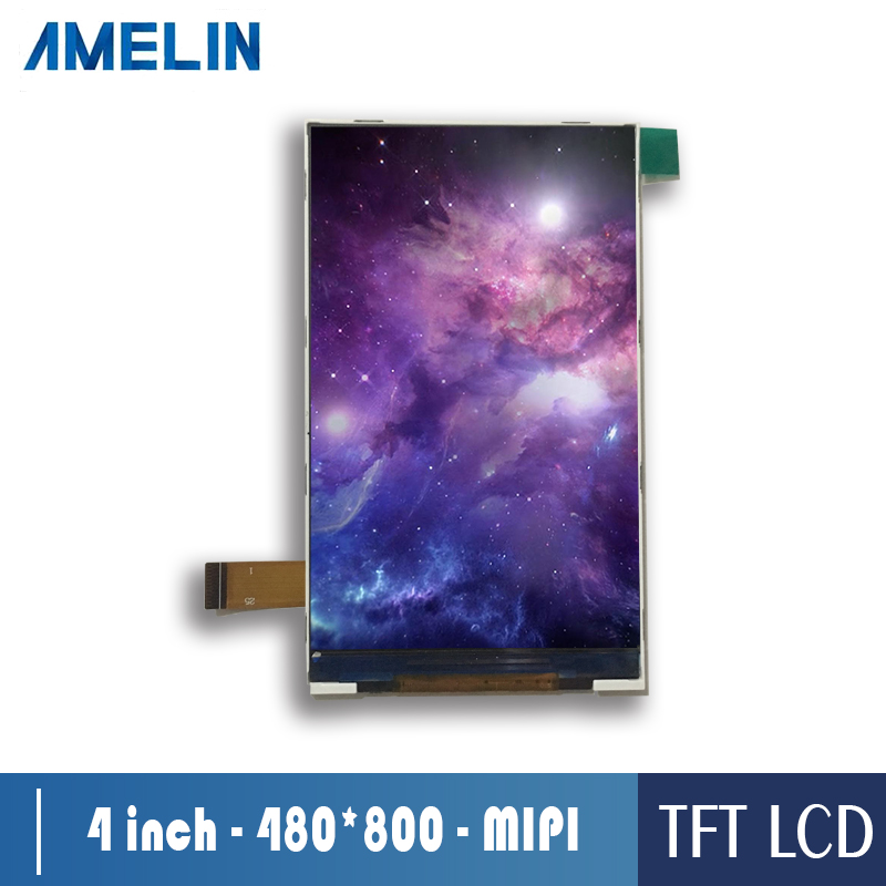 4寸IPS液晶显示屏480*800分辨率mipi接口LCD支持树莓派可带触摸