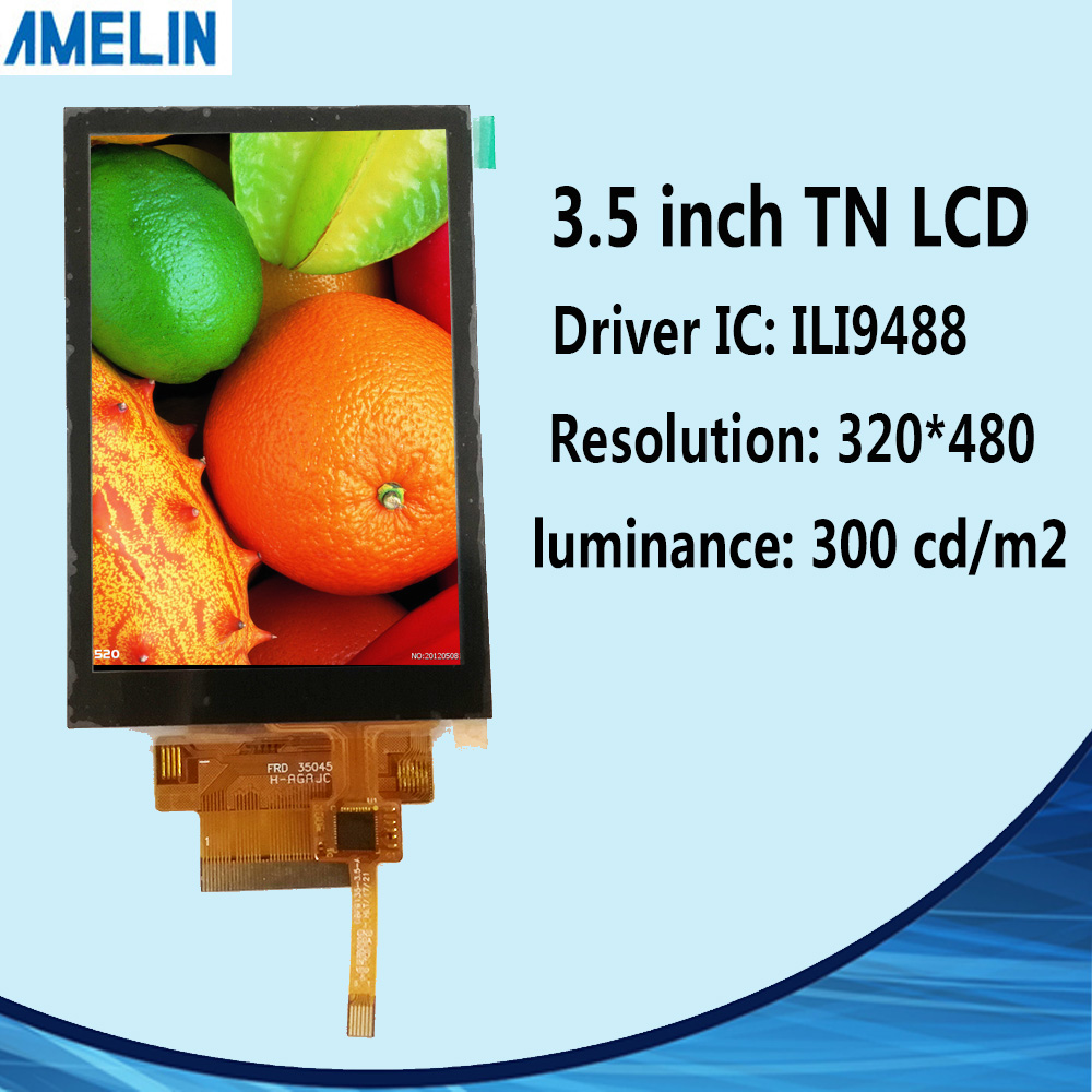 3.5寸TFT电容触摸LCD液晶显示屏320*480可定制MCU接口支持树莓派