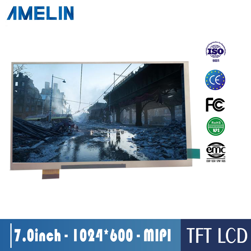7寸 TFT LCD 液晶显示屏 1024*600分辨率 MIPI接口