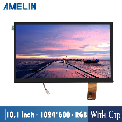 10.1 inch lcd 1024*600 touch screen resolution RGB Interface Pad display &nbsp;IC TFT LCD with &nbsp;touch pan