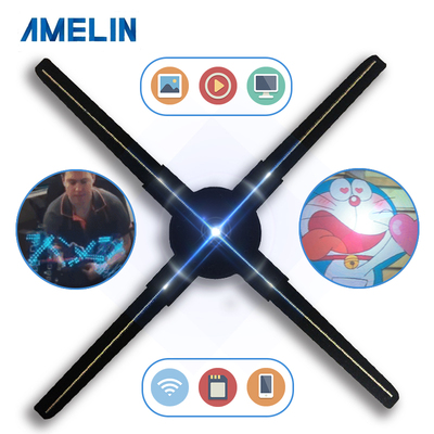 Wifi Version Advertising Hologram Display 3D Holographic Fan 3D LED Fan 3D Hologram Fan