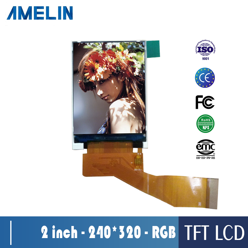 2.0 inch Sunlight Readable 240*320 RGB tft lcd display with all Viewing angle