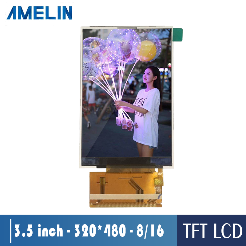 3.5 inch tft lcd panel 320xx480 TFT LCD module screen with ILI9488 driver IC display and 6 O'clock v